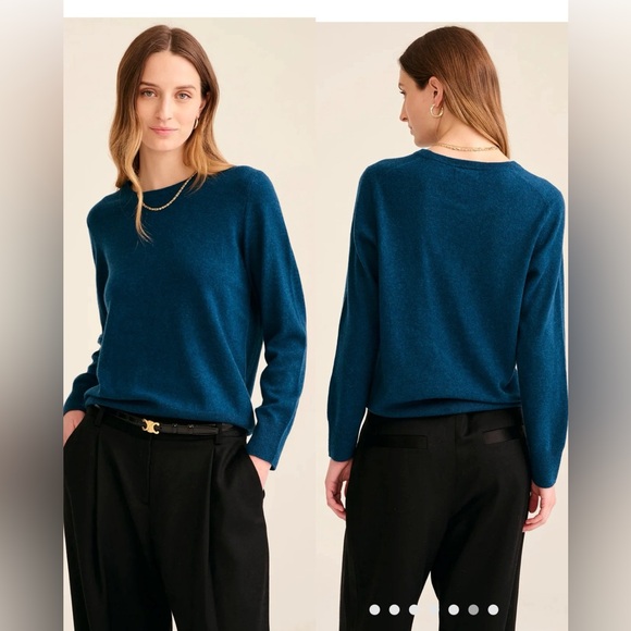 NAADAM Sweaters - NAADAM The Original Cashmere Sweater Women’s in Peacock Blue , size M